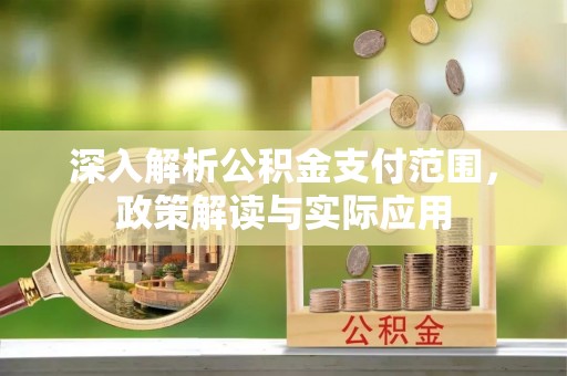 乐昌深入解析公积金支付范围，政策解读与实际应用