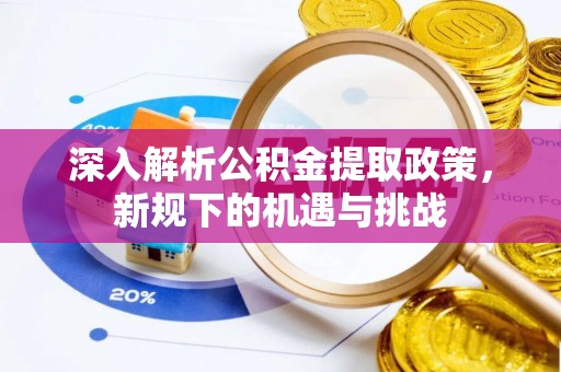 乐昌深入解析公积金提取政策，新规下的机遇与挑战