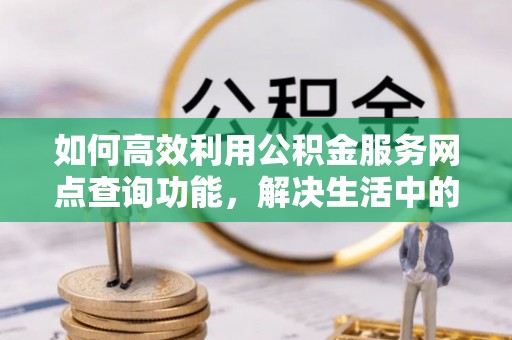 乐昌如何高效利用公积金服务网点查询功能，解决生活中的资金难题